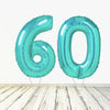 Ballon XL Tiffany Numbers 60 (rempli d'hélium) 