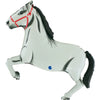Ballon blanc cheval XXL (rempli d'hélium) 
