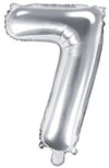 Ballon chiffre argent 7 