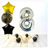 Numéros Ballon Anniversaire Sauvage Holographique Argent 8 Bouquet (Rempli d'Hélium) 