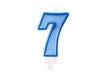 Bougie numérotée bleu 7 