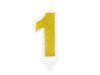 Bougie chiffre or 