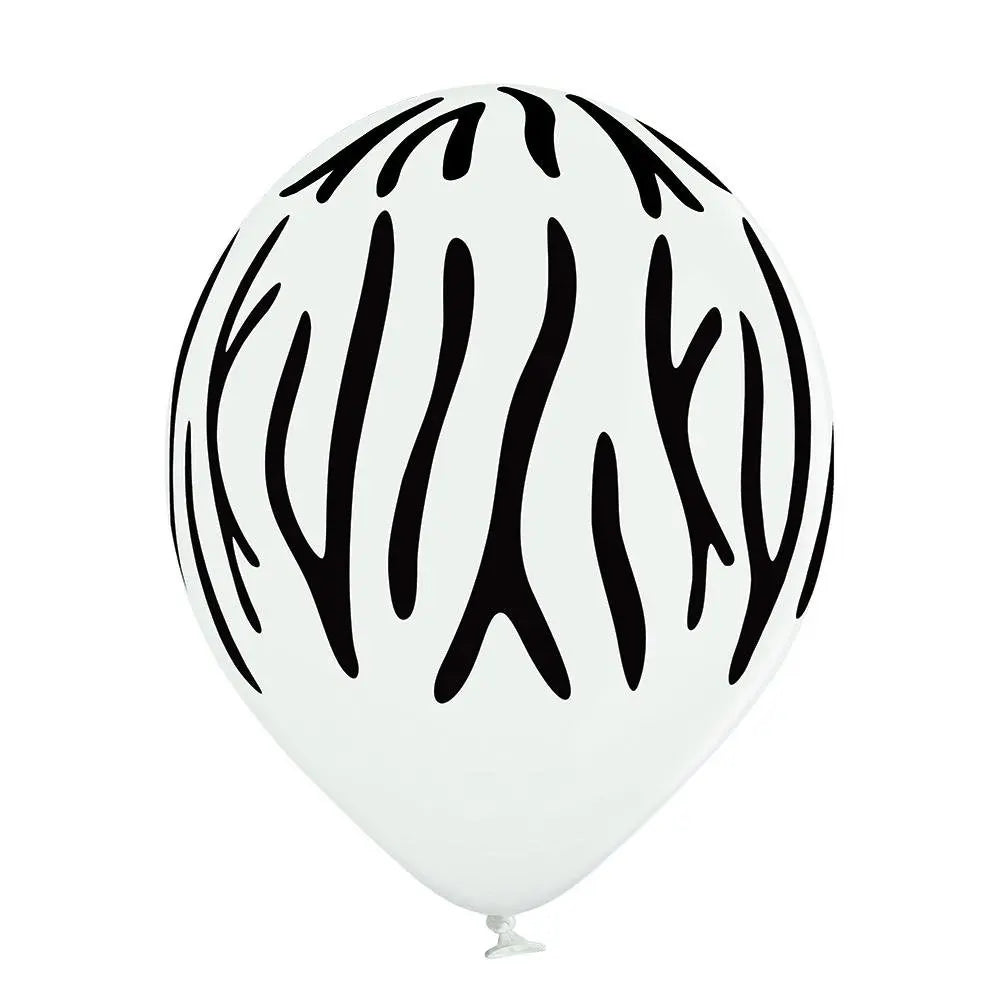 Zebra Streifen Ballon - Latex bedruckt