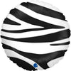 Ballon à rayures zébrées (rempli d'hélium) 