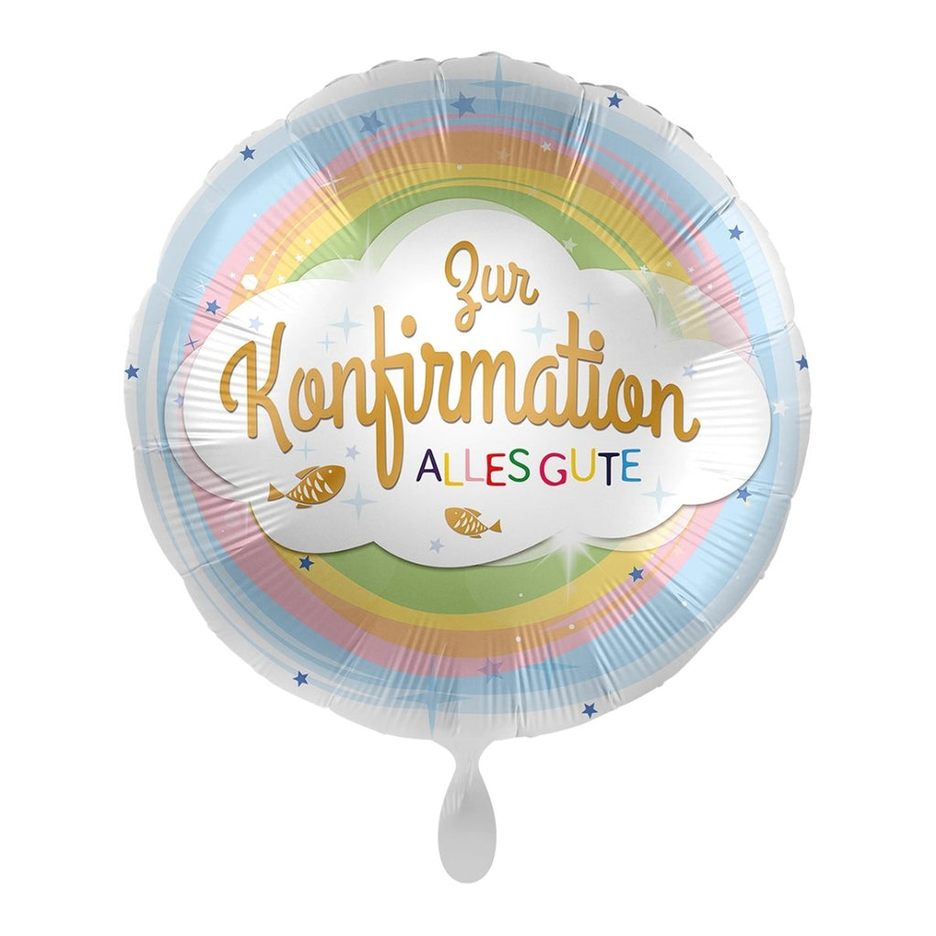 Zur Konfirmation Alles Gute Ballon (mit Helium gefüllt) - Herz Ballon helium